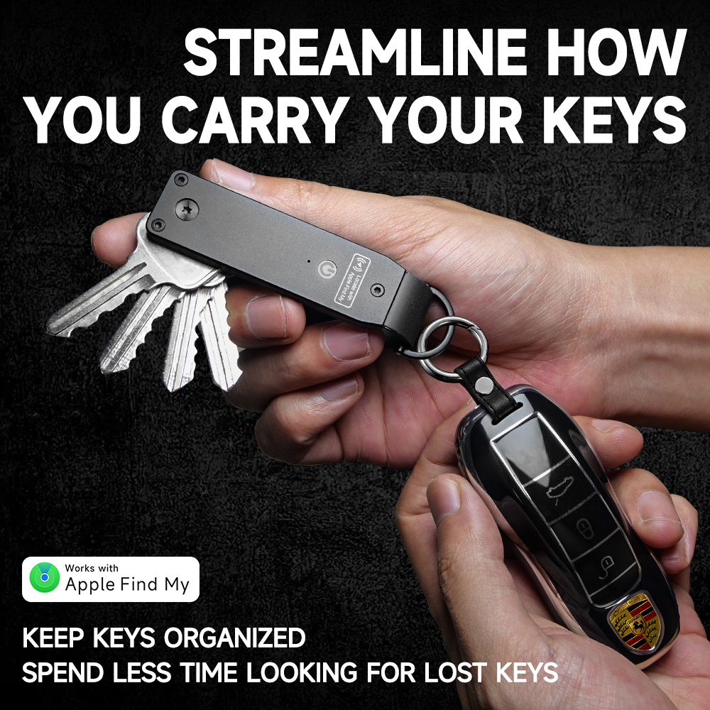 Shocker! Introducing a keychain with a locator system similar to the AirTag!