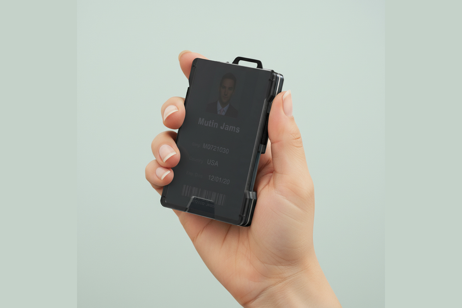 Black Technology -RFID Multi functional Badge Wallet